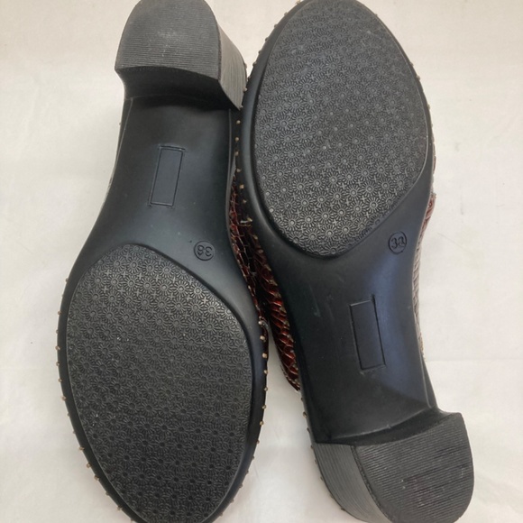 La Plume croc print leather mules/clogs - Picture 6 of 6